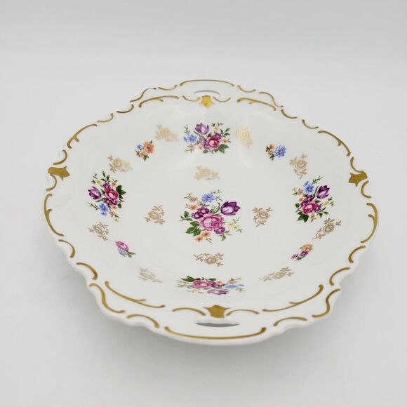 Reichenbach Vtg Porcelain Handled Serving Bowl/Plate German Democratic Republic - Picture 4 of 10